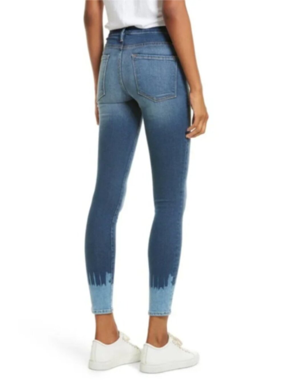 FRAME Le Skinny De Jeanne Adair Two Tone Jean 30
